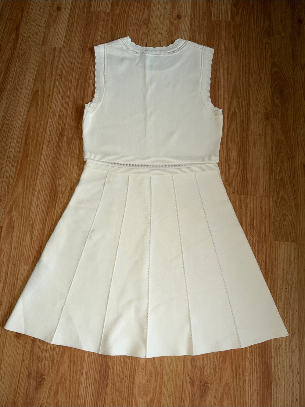 Zara White Tennis Dress Size Large - Picture 4 of 5